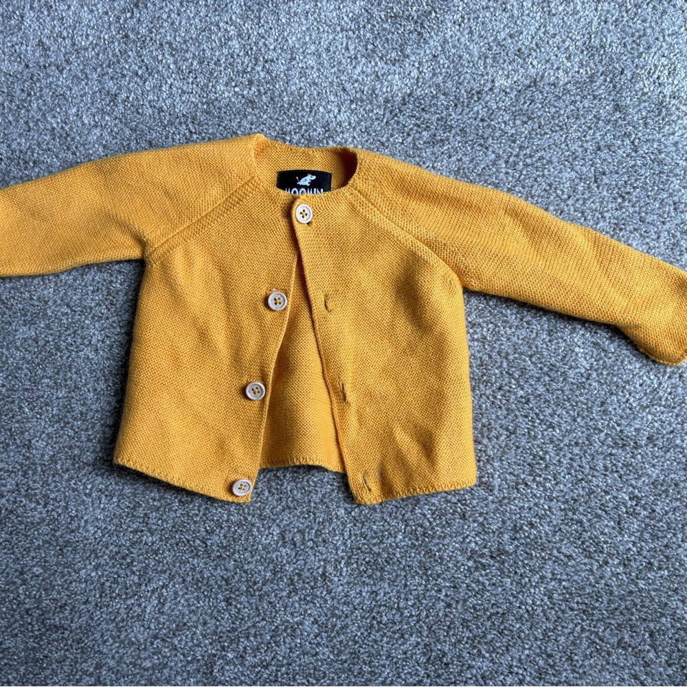Reima x Moomin Unisex Yellow Baby Cardigan 3-6 month